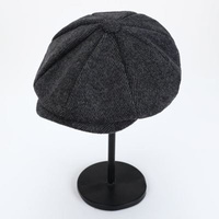 Nowe Retro gazeciarz czapki mężczyźni ośmiokątne kapelusze brytyjscy malarze czapki jesienne zimowe berety w jodełkę kaszkiety Hip Hop berety gorras 4